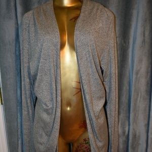 Express grey hi-low cardigan